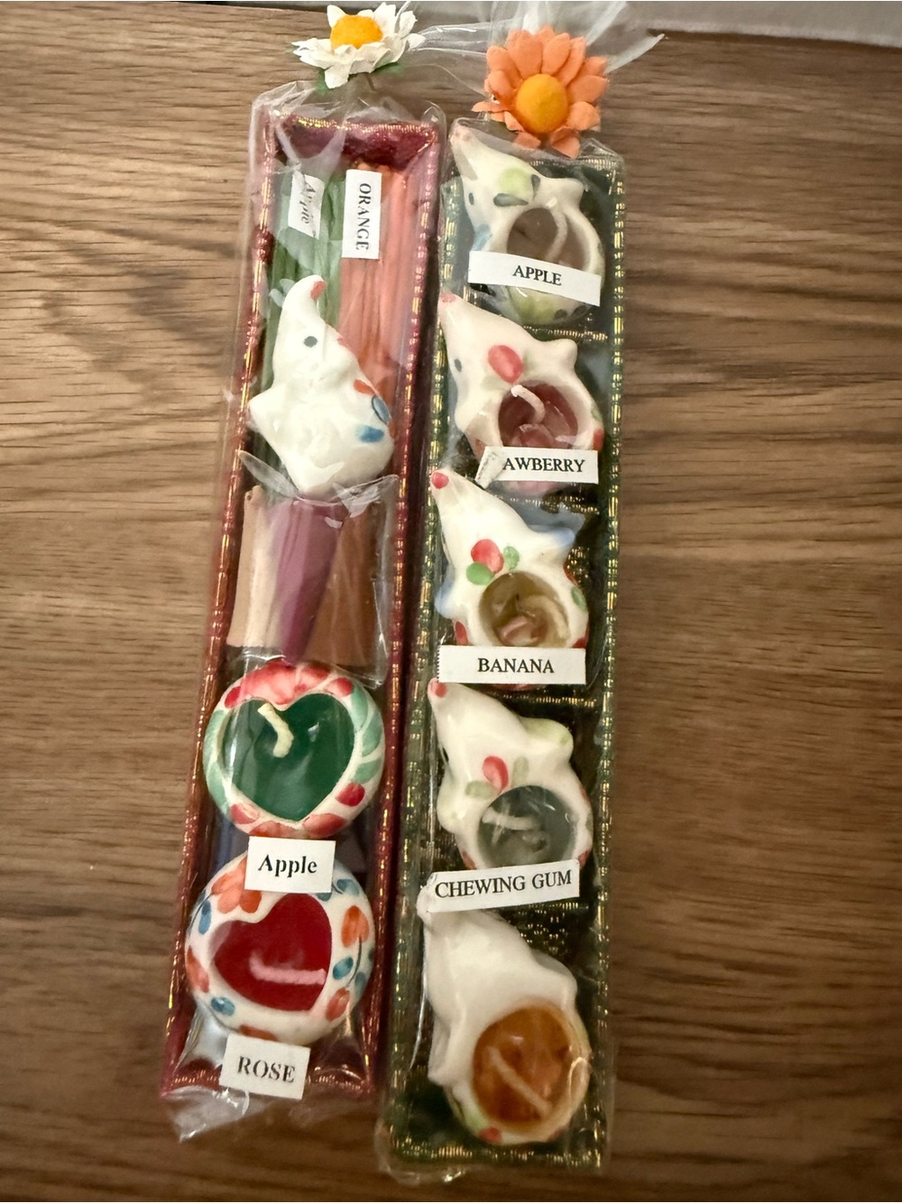 Thai aroma therapy incense and candles